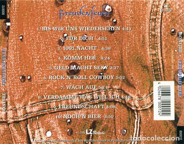 CDs de m&uacute;sica: BONFIRE - FREUDENFEUER - CD - Foto 3