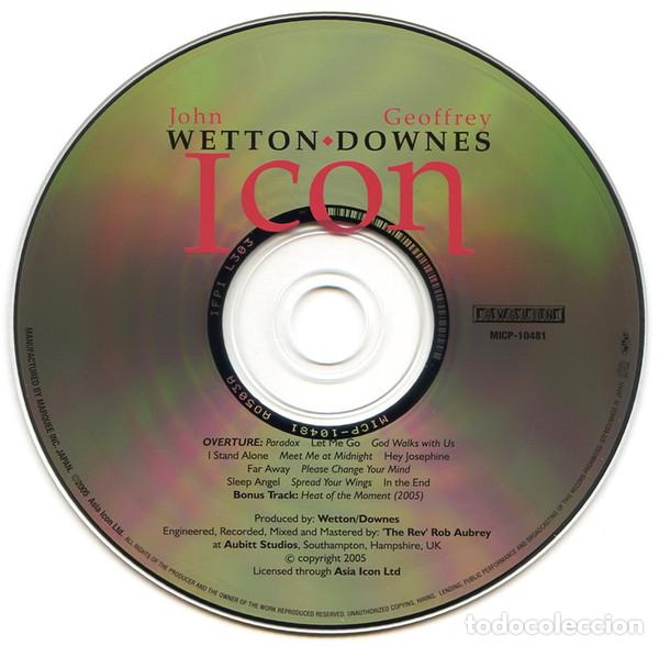 CDs de m&uacute;sica: WETTON/DOWNES - ICON - CD - Foto 5