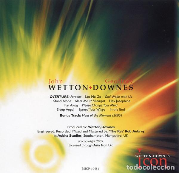 CDs de m&uacute;sica: WETTON/DOWNES - ICON - CD - Foto 6