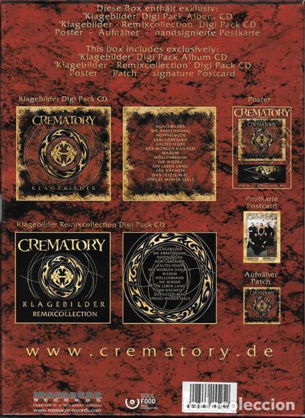 CDs de m&uacute;sica: CREMATORY - KLAGEBILDER (LIMITED BOX EDITION) - BOX CD - Foto 2