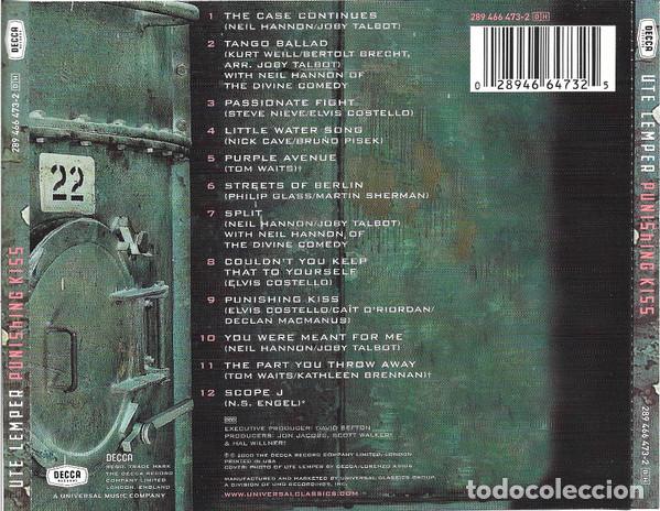CDs de m&uacute;sica: UTE LEMPER - PUNISHING KISS - CD - Foto 2