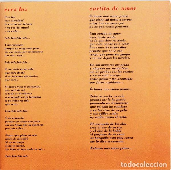 CDs de m&uacute;sica: NI&Ntilde;A PASTORI - ERES LUZ - CD - Foto 6