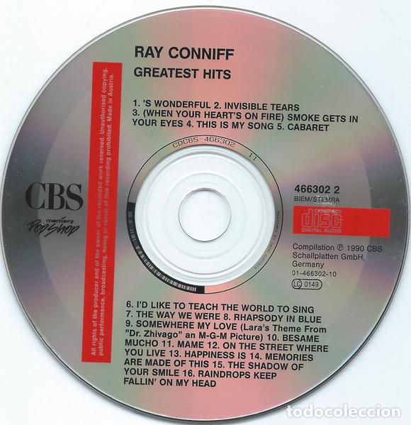 CDs de m&uacute;sica: RAY CONNIFF - GREATEST HITS - CD - Foto 3