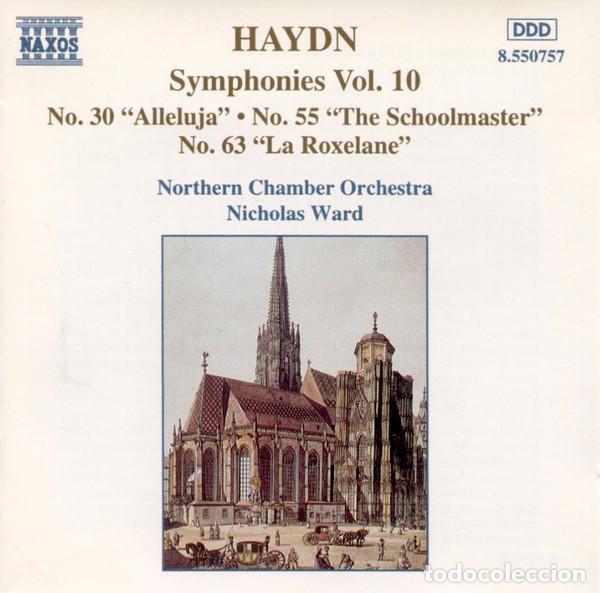 CDs de m&uacute;sica: JOSEPH HAYDN Y OTROS - SYMPHONIES VOL. 10 (NO. 30 &rdquo;ALLELUJA&rdquo; &bull; NO. 55 &rdquo;THE SCHOOLMASTER&rdquo; &bull; NO. 63 &rdquo;L