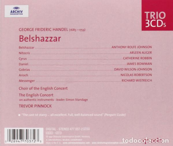 CDs de m&uacute;sica: GEORG FRIEDRICH H&Auml;NDEL Y OTROS - BELSHAZZAR - 3 CD - Foto 2