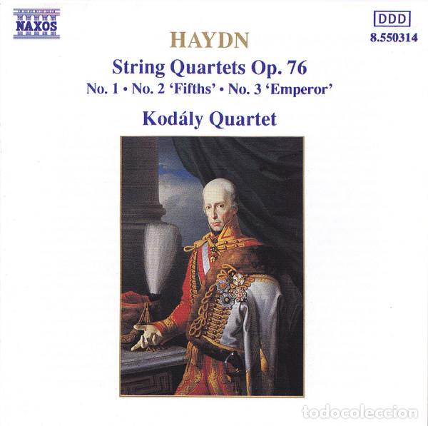 Music CDs: JOSEPH HAYDN - KOD&Aacute;LY QUARTET - STRING QUARTETS OP. 76 (NO. 1 &bull; NO. 2 'FIFTHS' &bull; NO. 3 'EMPEROR') -