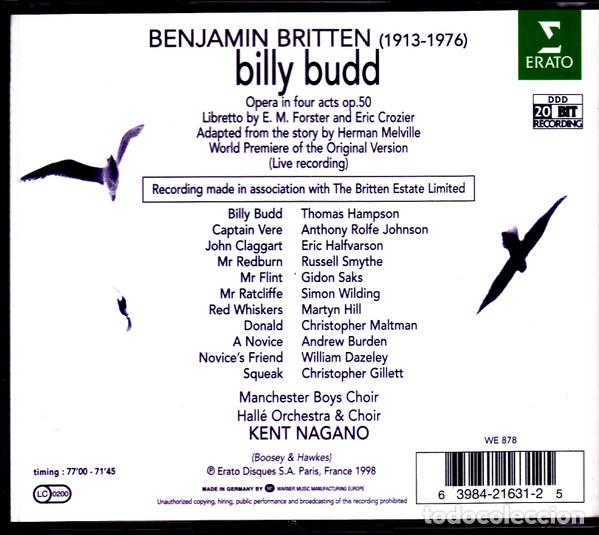 CDs de m&uacute;sica: BENJAMIN BRITTEN Y OTROS - BILLY BUDD - 2 CD - Foto 2