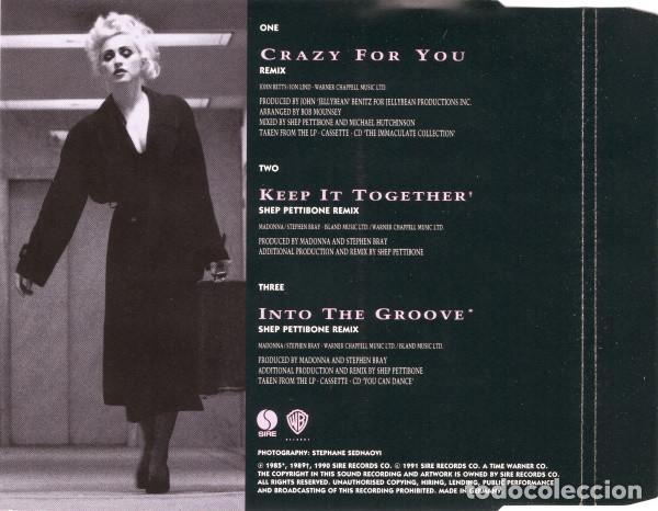 CDs de m&uacute;sica: MADONNA - CRAZY FOR YOU - CD - Foto 3
