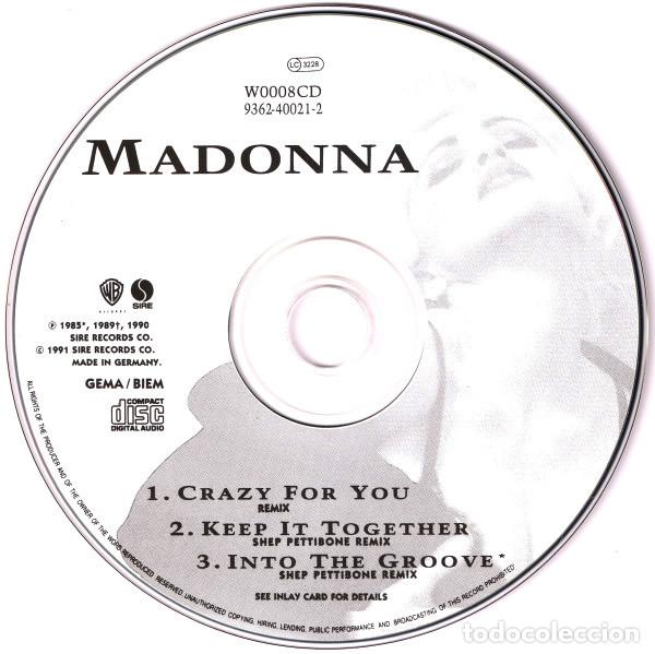 CDs de m&uacute;sica: MADONNA - CRAZY FOR YOU - CD - Foto 4