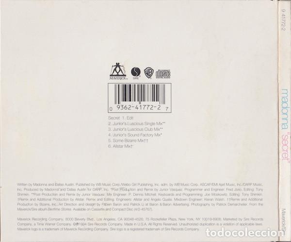 CDs de m&uacute;sica: MADONNA - SECRET - CD - Foto 3