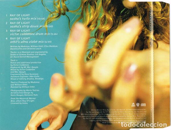 CDs de m&uacute;sica: MADONNA - RAY OF LIGHT - CD - Foto 2