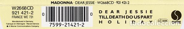 CDs de m&uacute;sica: MADONNA - DEAR JESSIE - CD - Foto 6
