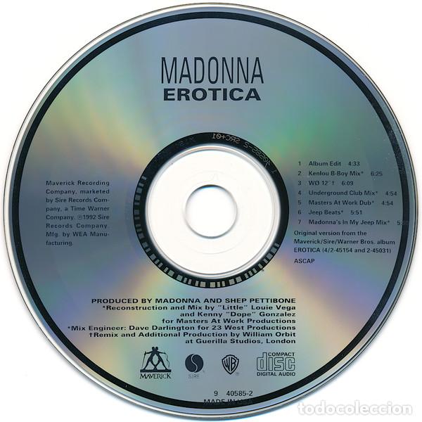 CDs de m&uacute;sica: MADONNA - EROTICA - CD - Foto 3