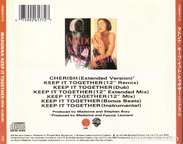 CDs de m&uacute;sica: MADONNA - KEEP IT TOGETHER - CD - Foto 4