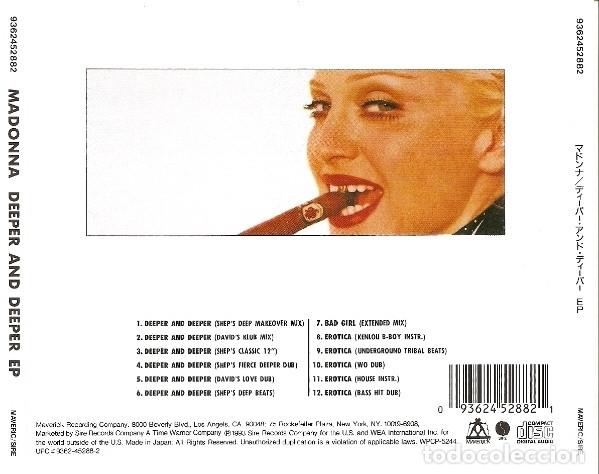 CDs de m&uacute;sica: MADONNA - DEEPER AND DEEPER EP - CD - Foto 2
