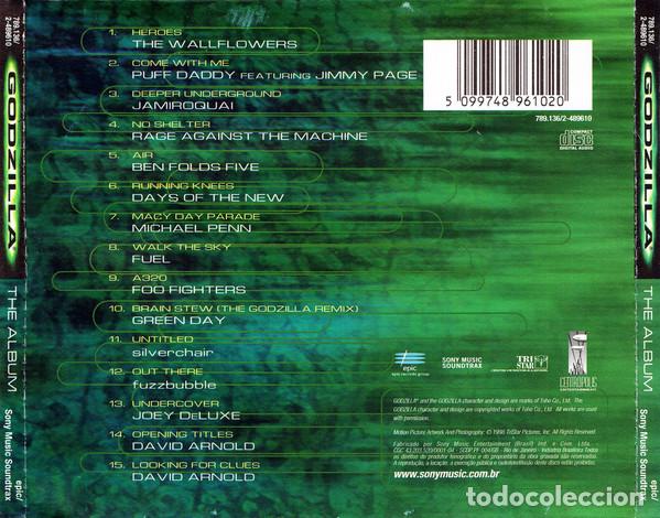 CDs de m&uacute;sica: VARIOS - GODZILLA (THE ALBUM) - CD - Foto 2