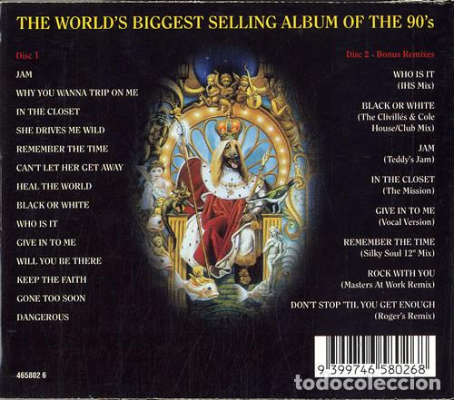 CDs de m&uacute;sica: MICHAEL JACKSON - DANGEROUS - CD - Foto 2