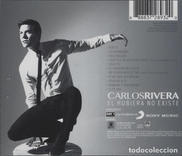 CDs de m&uacute;sica: CARLOS RIVERA - EL HUBIERA NO EXISTE - CD - Foto 2