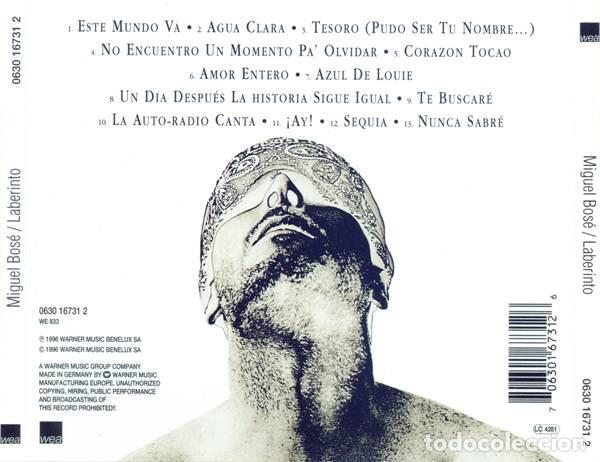 CDs de m&uacute;sica: MIGUEL BOS&Eacute; - LABERINTO - CD - Foto 2