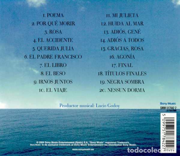 CDs de m&uacute;sica: ALEJANDRO AMEN&Aacute;BAR - MAR ADENTRO - CD - Foto 2