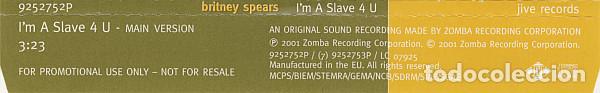 CDs de m&uacute;sica: BRITNEY SPEARS - IM A SLAVE 4 U - CD - Foto 3
