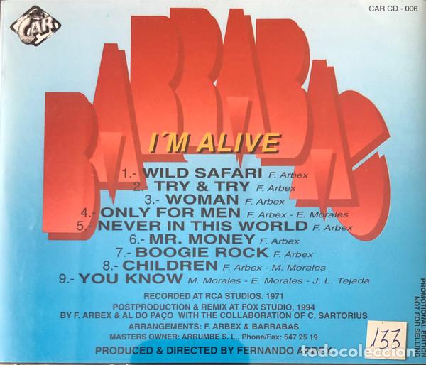CDs de m&uacute;sica: BARRABAS - IM ALIVE - CD - Foto 2