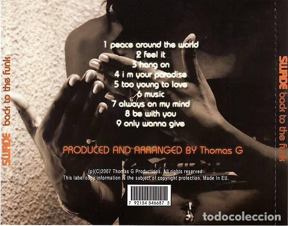 CDs de m&uacute;sica: SWADE - BACK TO THE FUNK - CD - Foto 2