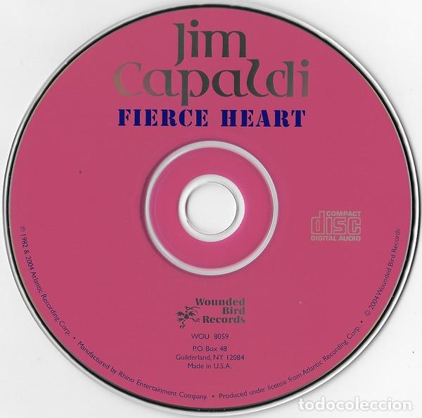 CDs de m&uacute;sica: JIM CAPALDI - FIERCE HEART - CD - Foto 3