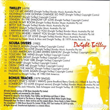 CDs de m&uacute;sica: DWIGHT TWILLEY - TWILLEY / SCUBA DIVERS - CD - Foto 2