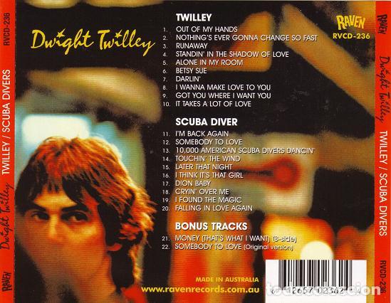CDs de m&uacute;sica: DWIGHT TWILLEY - TWILLEY / SCUBA DIVERS - CD - Foto 3