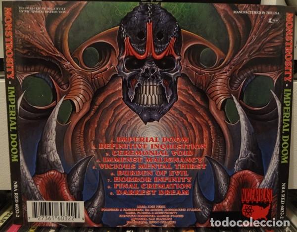 CDs de m&uacute;sica: MONSTROSITY - IMPERIAL DOOM - CD - Foto 4