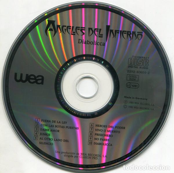 CDs de m&uacute;sica: ANGELES DEL INFIERNO - DIABOLICCA - CD - Foto 4