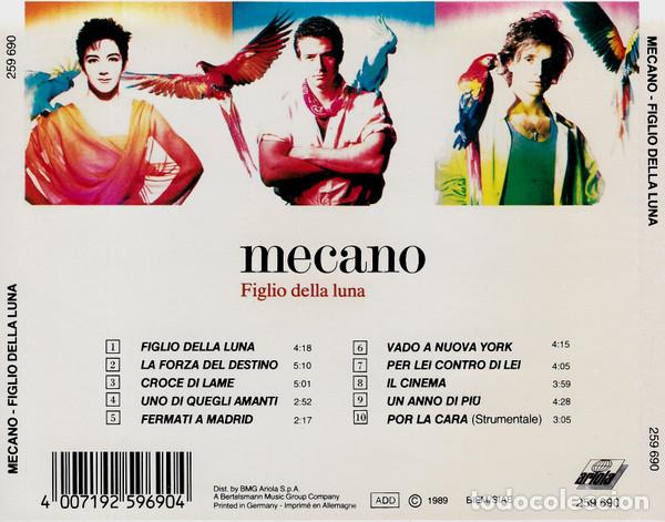 CDs de m&uacute;sica: MECANO - FIGLIO DELLA LUNA - CD - Foto 2