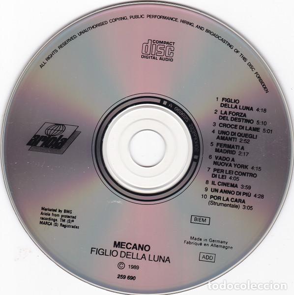 CDs de m&uacute;sica: MECANO - FIGLIO DELLA LUNA - CD - Foto 3