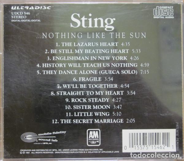 CDs de m&uacute;sica: STING - ...NOTHING LIKE THE SUN - CD - Foto 3