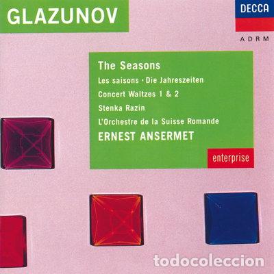 CDs de m&uacute;sica: Glazunov: The Seasons, Concert Waltzes 1 & 2, Stenka Razin- 0028943034821