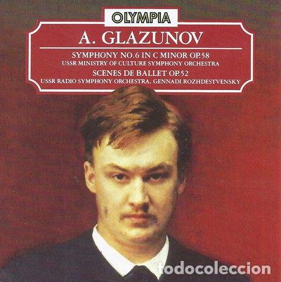 CDs de m&uacute;sica: Glazunov: Symphony no. 6, Scenes de Ballet- 5015524001049