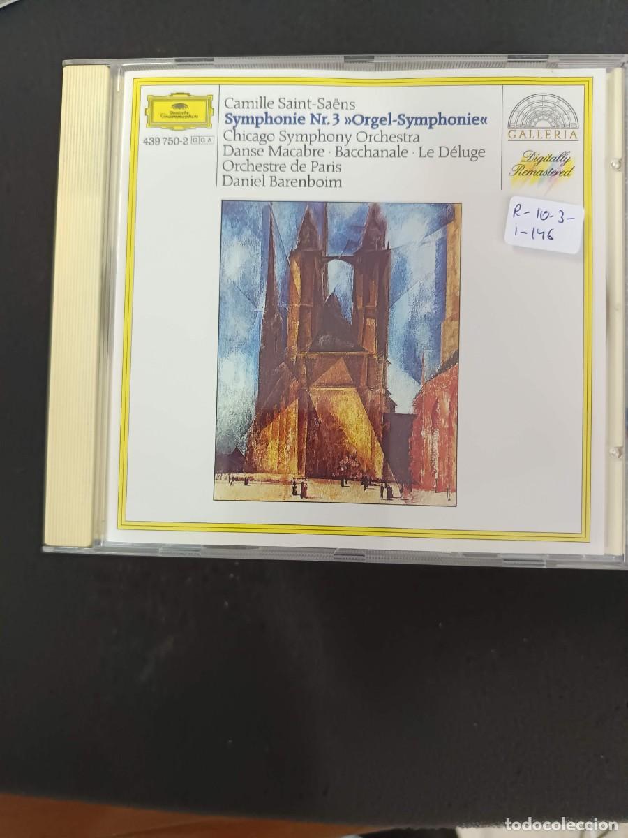 CDs de m&uacute;sica: SAINT SA&Euml;NS: SYMPHONIE NR. 3 &rdquo;ORGEL-SYMPHONIE&rdquo; / DANSE MACABRE / BACCHANALE. DIR: DANIEL BARENBOIM