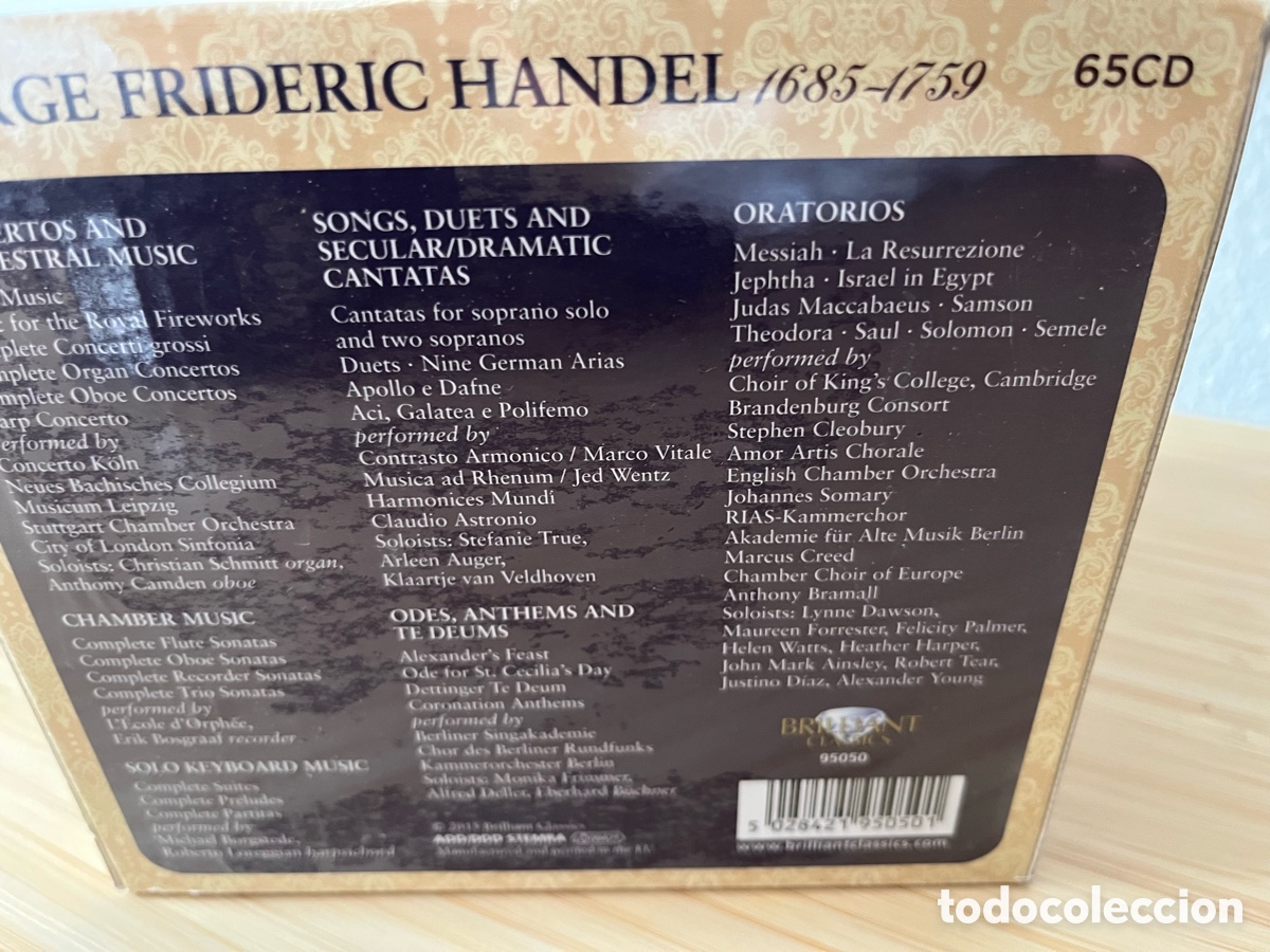 CDs de m&uacute;sica: HANDEL EDITION 65 CD OBRAS COMPLETAS - Foto 2