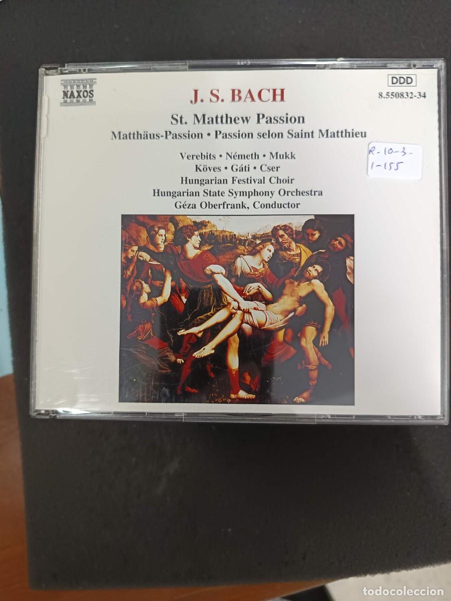 CDs de m&uacute;sica: 3 CD. BACH: ST. MATTHEW PASSION. DIR: G&Eacute;ZA OBERFRANK. HUNGARIAN STATE SYMNPHONY ORCHESTRA
