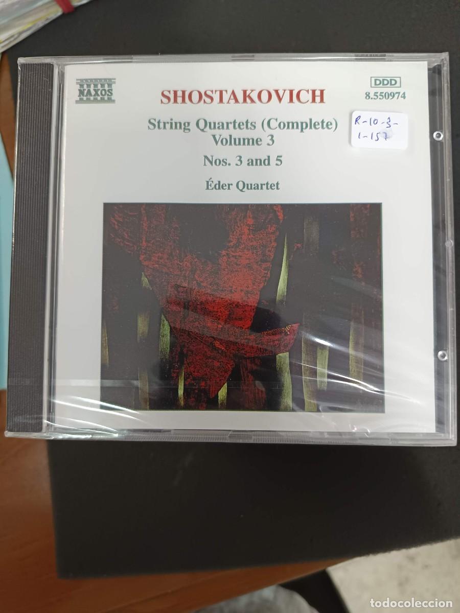 CDs de m&uacute;sica: SHOSTAKOVICH: STRING QUARTETS (COMPLETE) VOLUME 3. N&ordm;S 3 AND 5. &Eacute;DER QUARTET - Foto 1