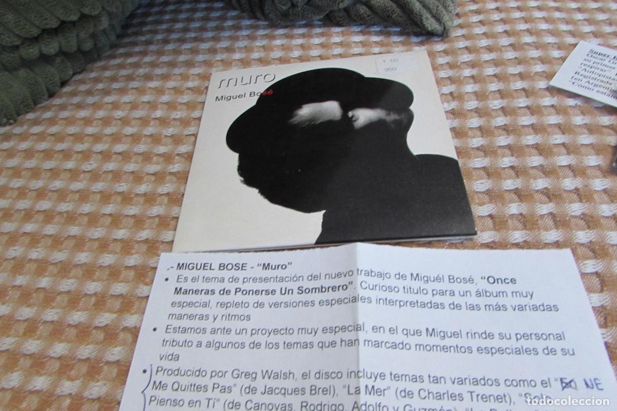 CDs de m&uacute;sica: MIGUEL BOSE MURO CD SINGLE CADENA 100