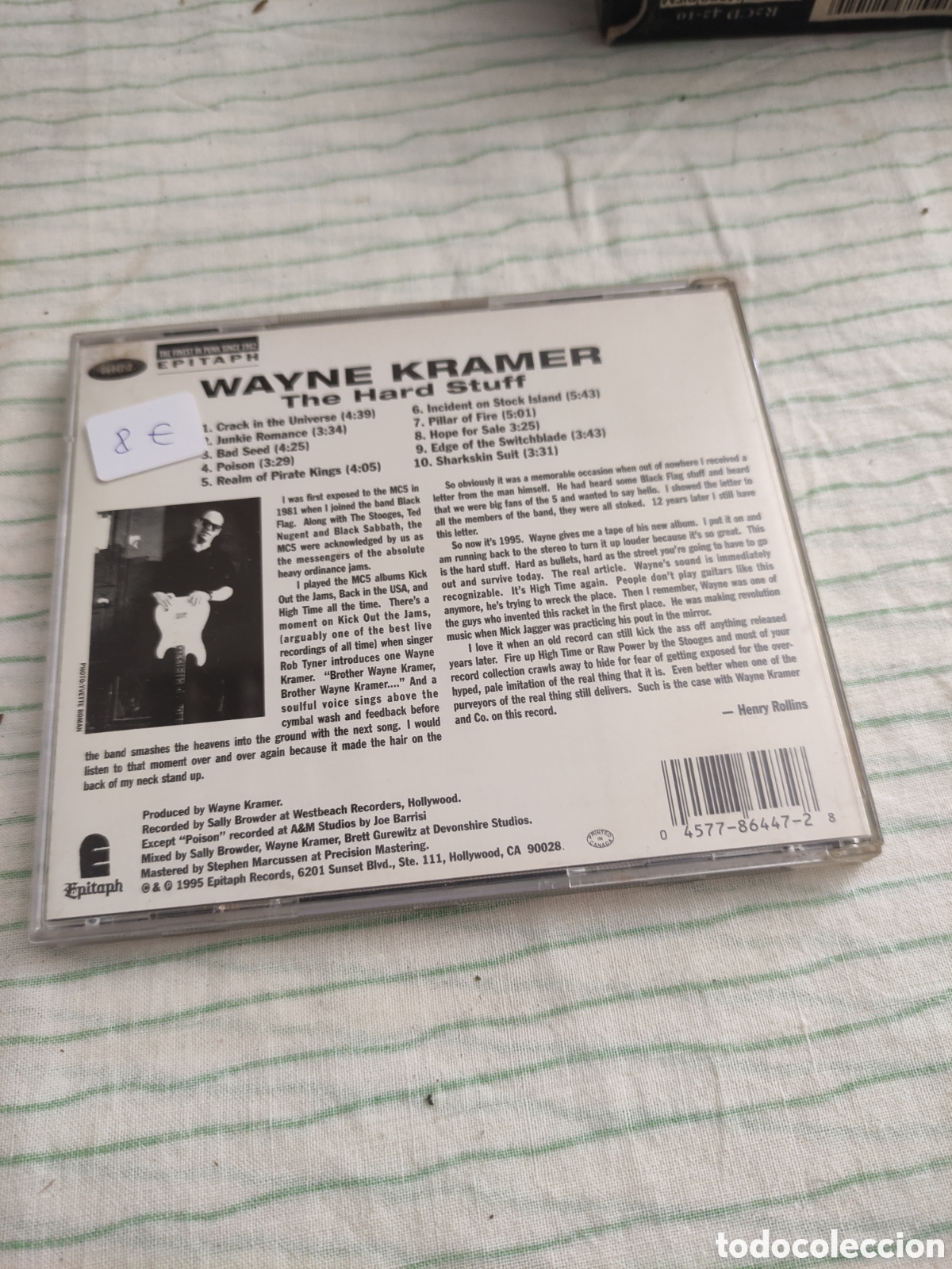 CDs de m&uacute;sica: CD Wayne Kramer - The hard stuf - Foto 2