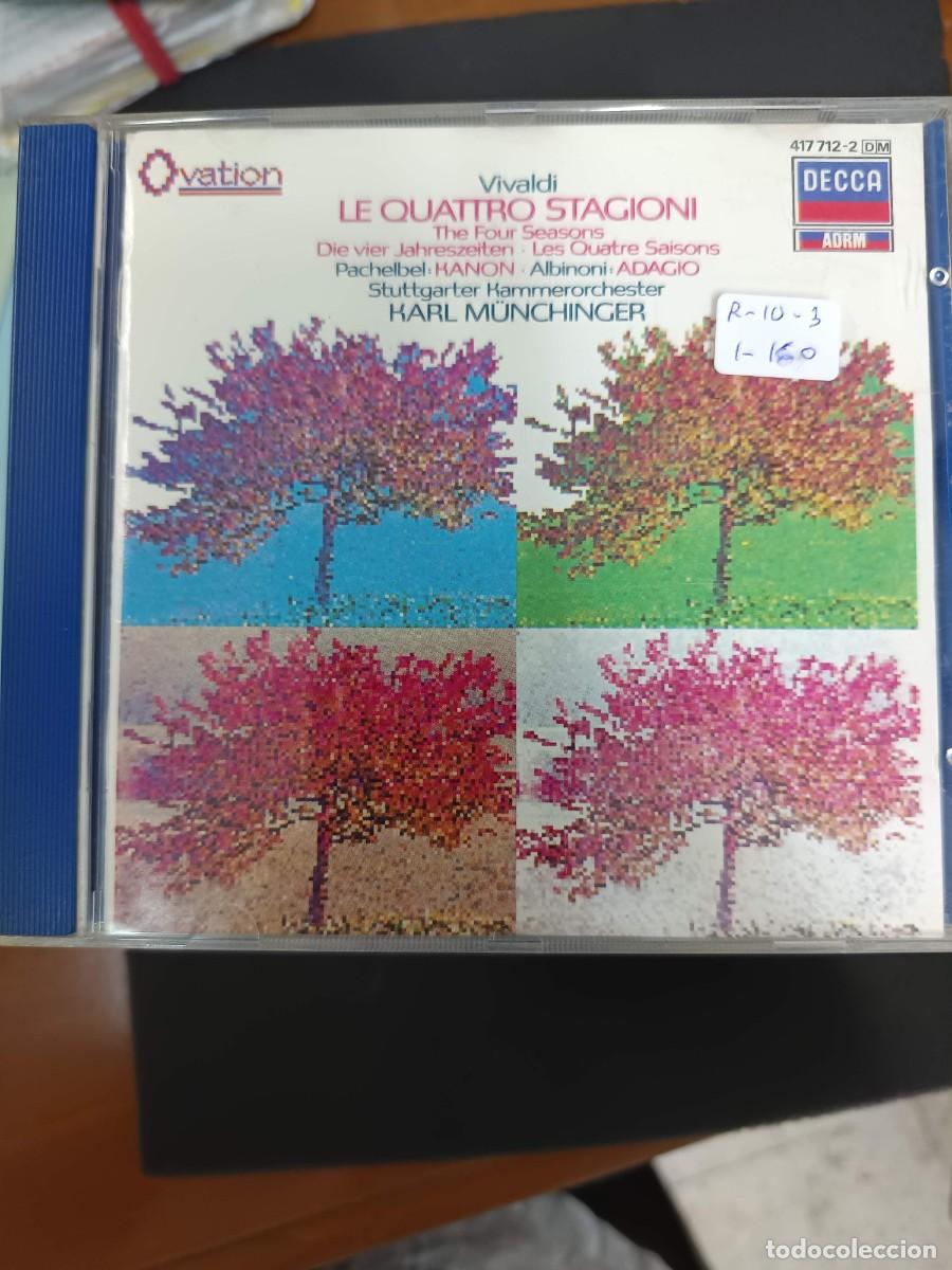 CDs de m&uacute;sica: VIVALDI: LE QUATTRO STAGIONI / PACHELBEN: KANON / ALBINONI: ADAGIO. DIR: KARL M&Uuml;NCHINGER. STUTTGARTE