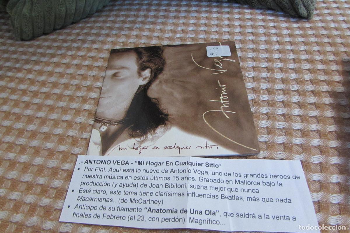 CDs de m&uacute;sica: ANTONIO VEGA MI HOGAR EN CUALQUIER SITIO CD SINGLE CADENA 100