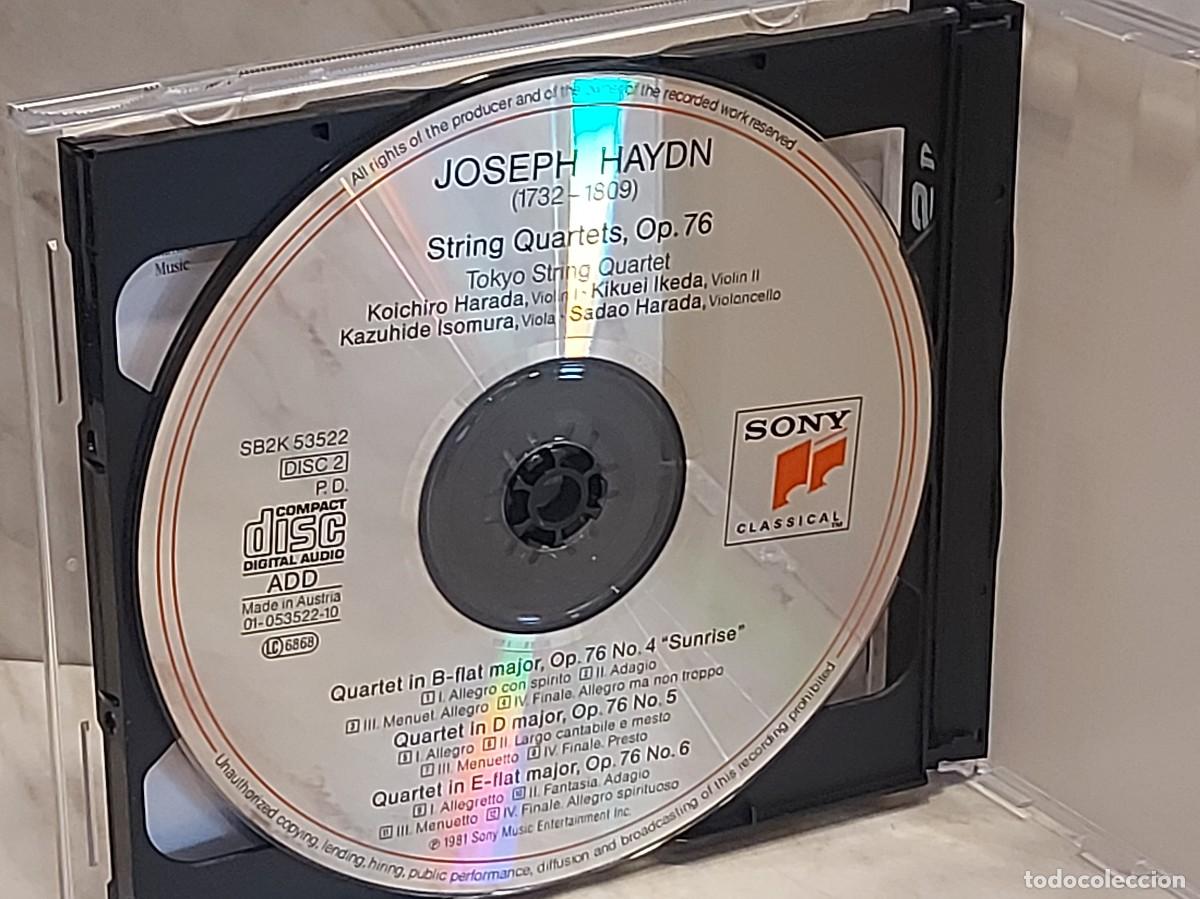 CDs de m&uacute;sica: HAYDN | STRING QUARTETS OP. 76 | TOKYO STRING QUARTET | 2 CD | SONY CLASSICAL 1994 - Foto 3