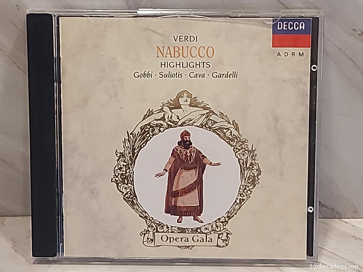 CDs de m&uacute;sica: VERDI | NABUCCO | HIGHLIGHTS | TITO GOBBI | SULIOTIS | GARDELLI | DECCA | CD