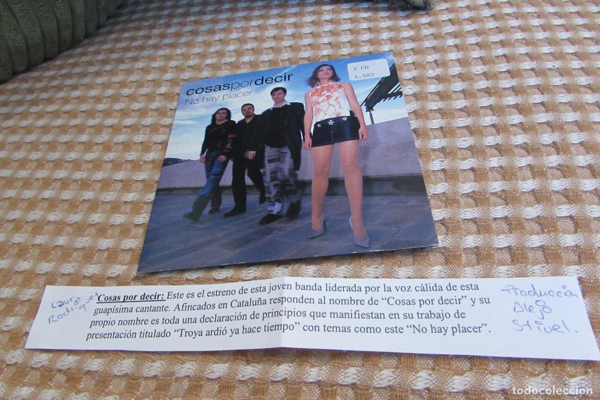 CDs de m&uacute;sica: Cosas Por Decir &ndash; No Hay Placer CD SINGLE CADENA 100