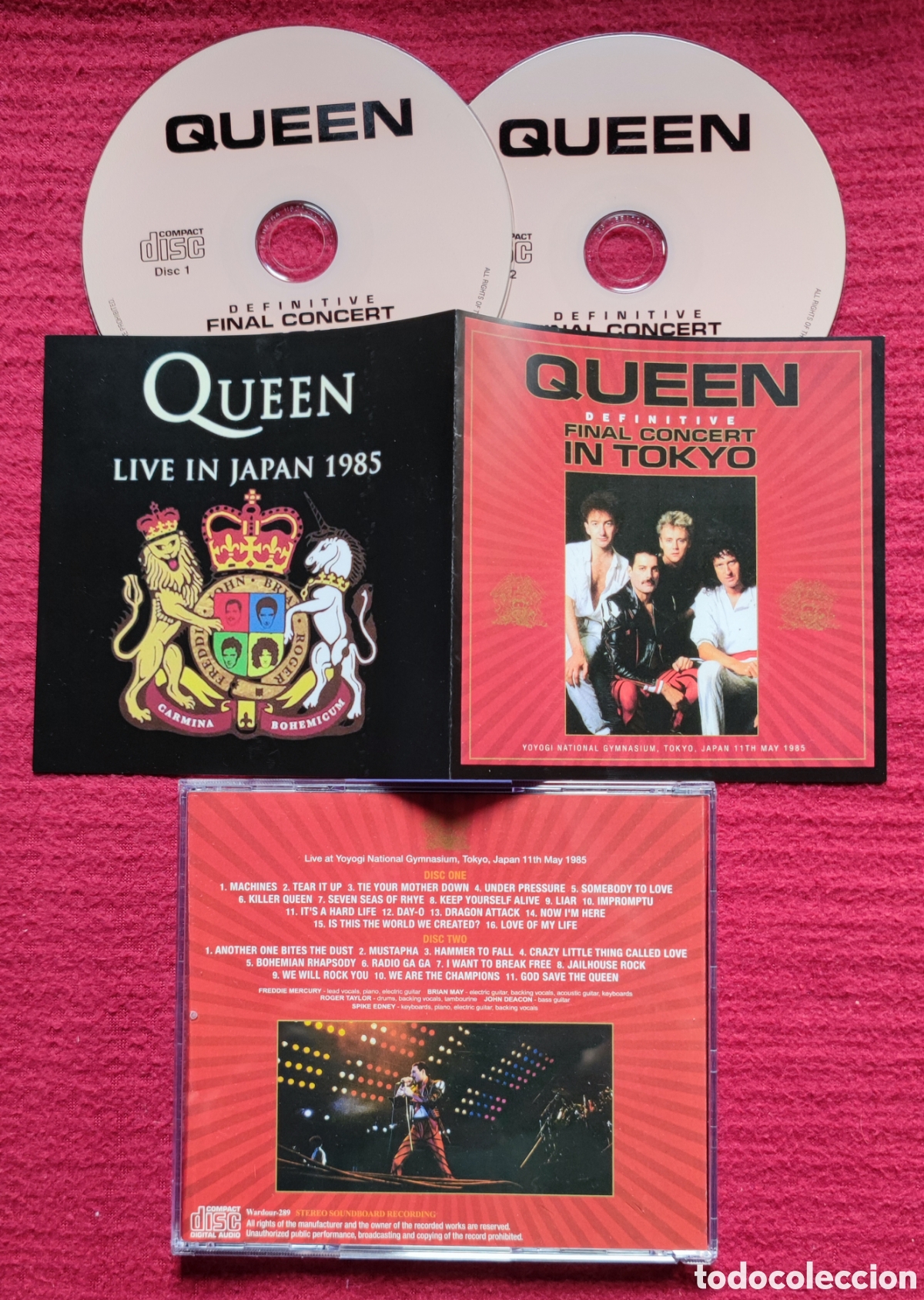 CDs de m&uacute;sica: QUEEN: Definitive Final Concert In Tokyo. 2 Cd's Recorded Live 11 May 1985 Tokyo, Japan. Rareza.