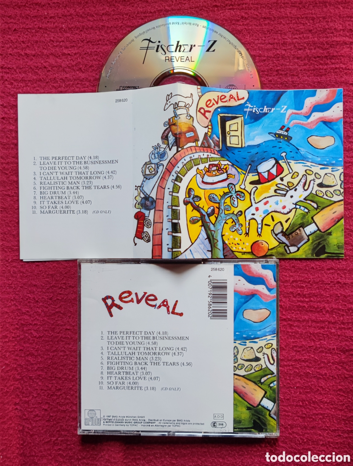 CDs de m&uacute;sica: FISCHER Z: Reveal. Cd Edici&oacute;n Original 1987 Ariola Germany. Muy raro en Cd.